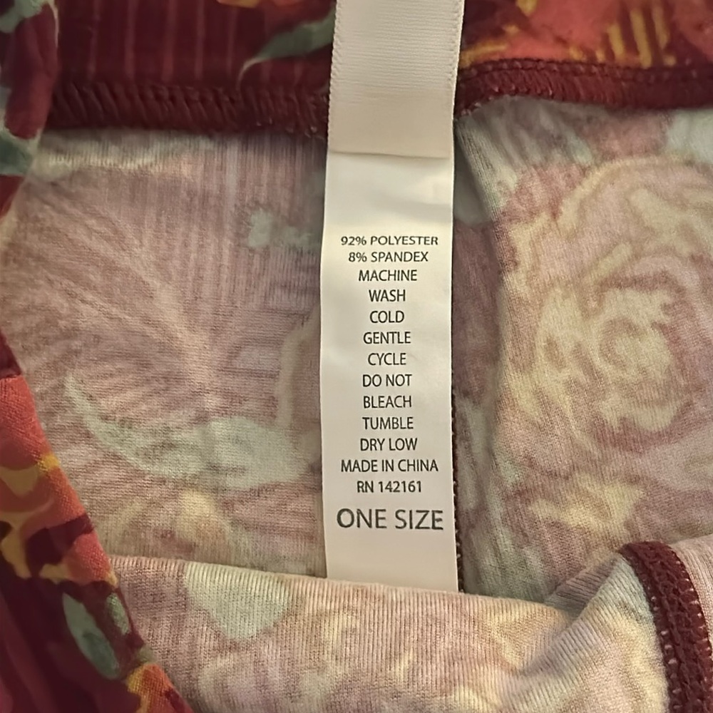 LuLaRoe Women’s Floral Print Leggings/Size: One Size (2-10)/ Color: Multi (NWOT) - Picture 6 of 9